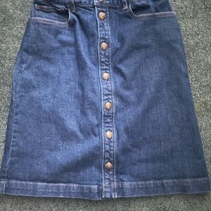 Vintage denim jean skirt from APC